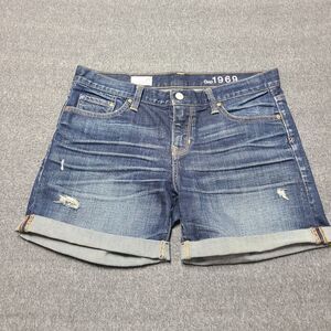 Gap 1969 Womens 27 Sexy Boyfriend Shorts Hot Mom Beach Party Denim Pants
